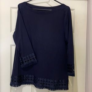 Women’s cotton boatneck Talbots 3/4 sleeve